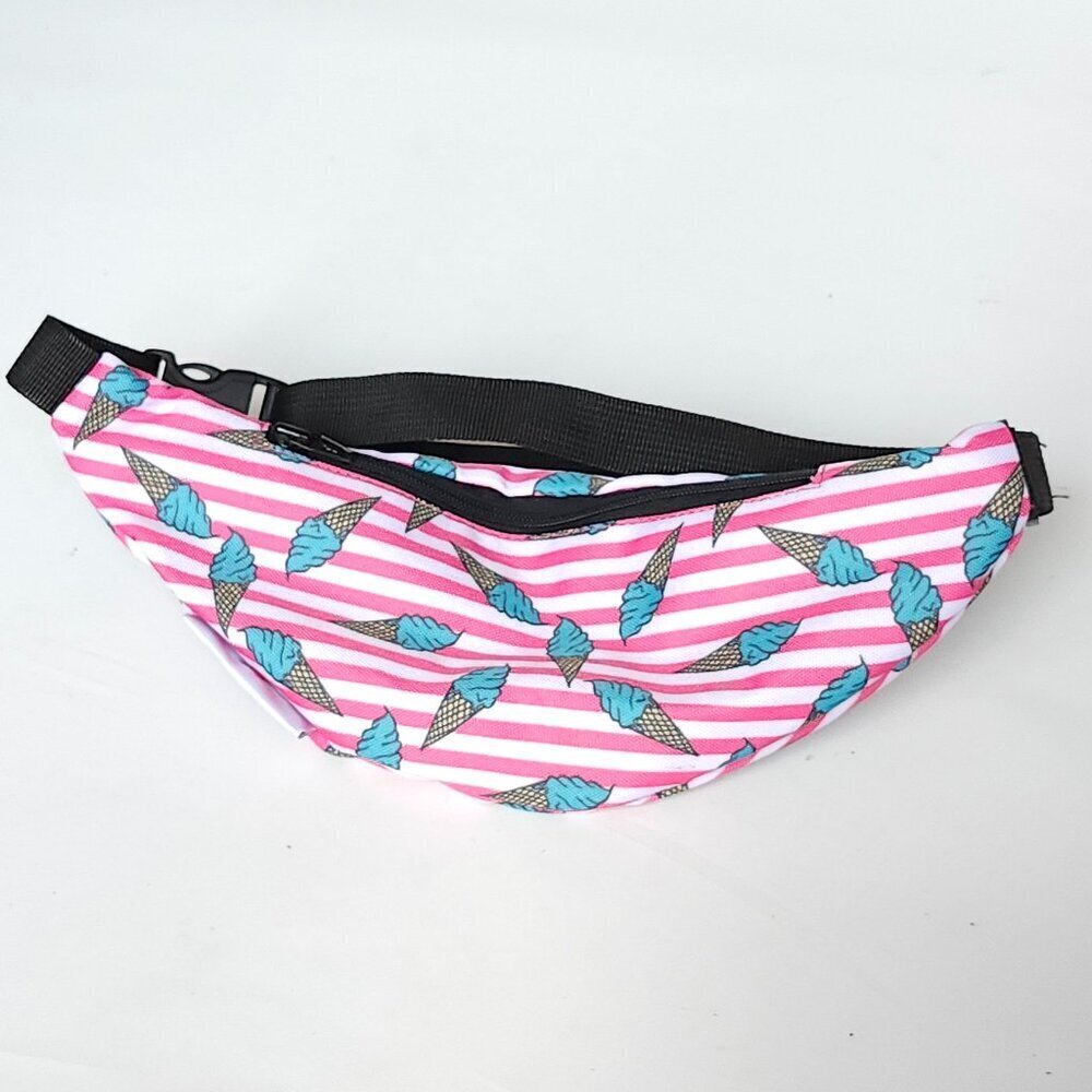 CUTE FANNY FACTORY Fanny Pack ICE CREAM PRINT Waist Bag BNWOT